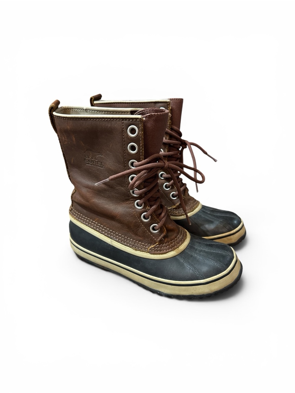 Sorel 1964 Premium Waterproof Leather Lined Duck Boots Womens Size 7